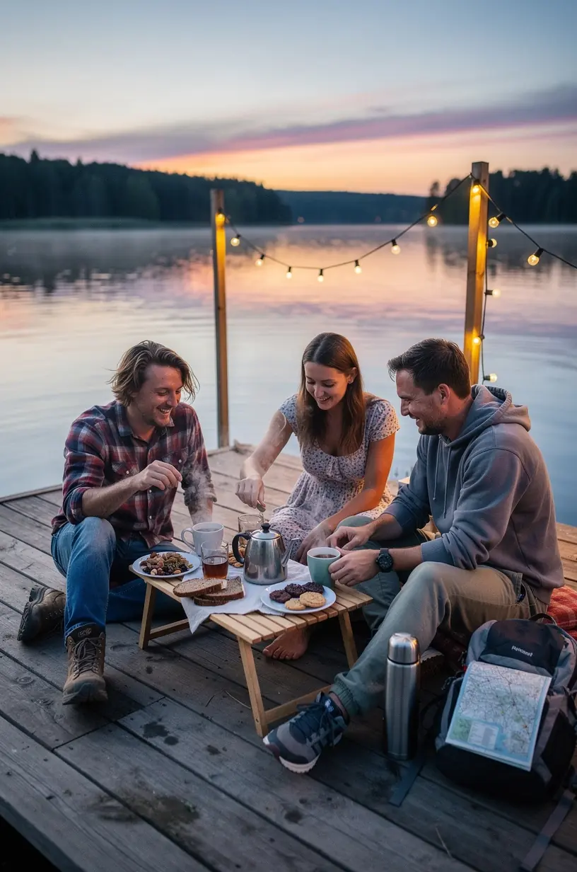 Rankos, laikydamos keraminį arbatos puodelį, perteikiančios švelnų kasdienį atgaivos momentą.
